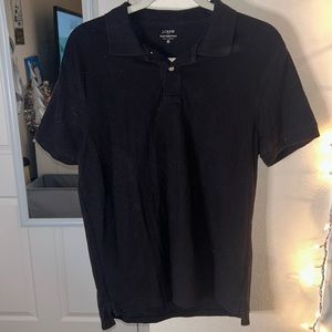 J.Crew Flex Piqué Polo Shirt Medium Black